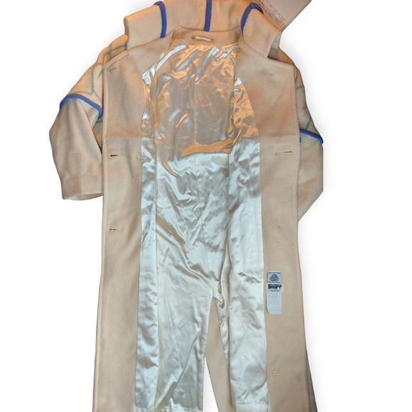 Vintage Shiff Ivory Wool Full Length Coat Size 8 - Picture 7 of 14